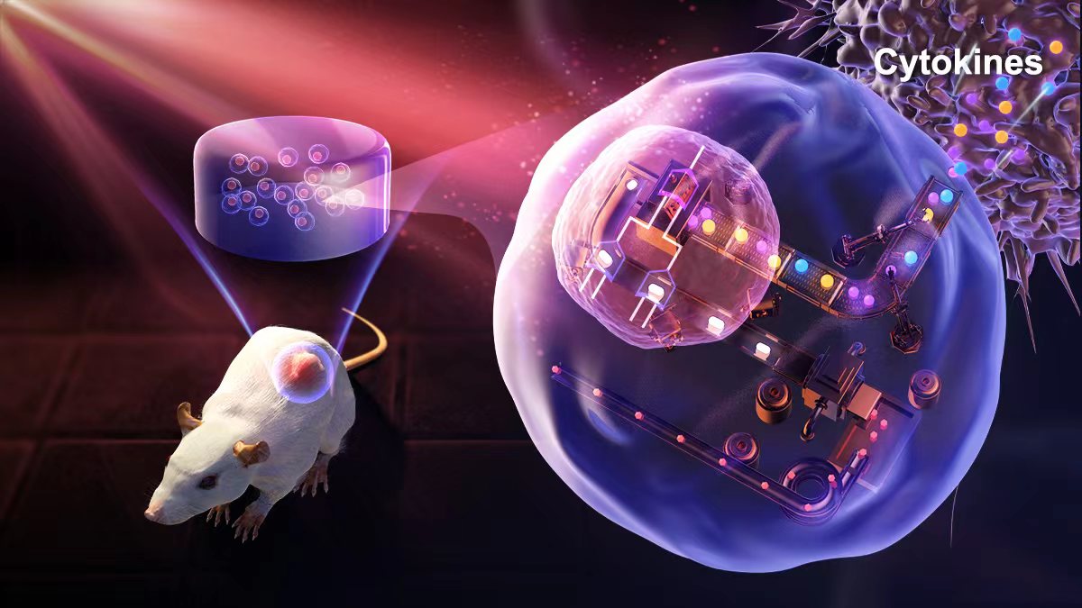我科学家发明光控细胞工厂生产肿瘤“吹哨”因子